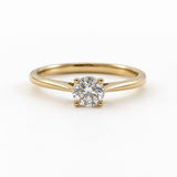 14K Yellow Gold .75CT Round Brilliant Diamond Solitaire