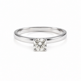 10K White Gold .25CT Round Brilliant Diamond Solitaire