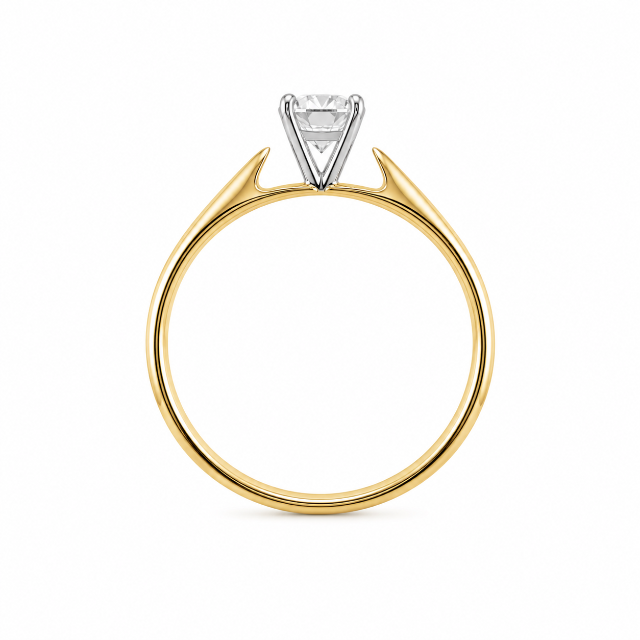 14K Yellow Gold .25CT Round Brilliant Diamond Solitaire