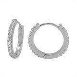 Sterling Silver Cubic Zirconia Hoops