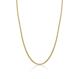 Italgem Gold Plated 24" Round Franco Chain