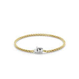 TI SENTO Yellow Gold Plated Classic Box Chain Bracelet
