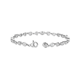 TI SENTO Multi Shape Cubic Zirconia Bezel Set Bracelet