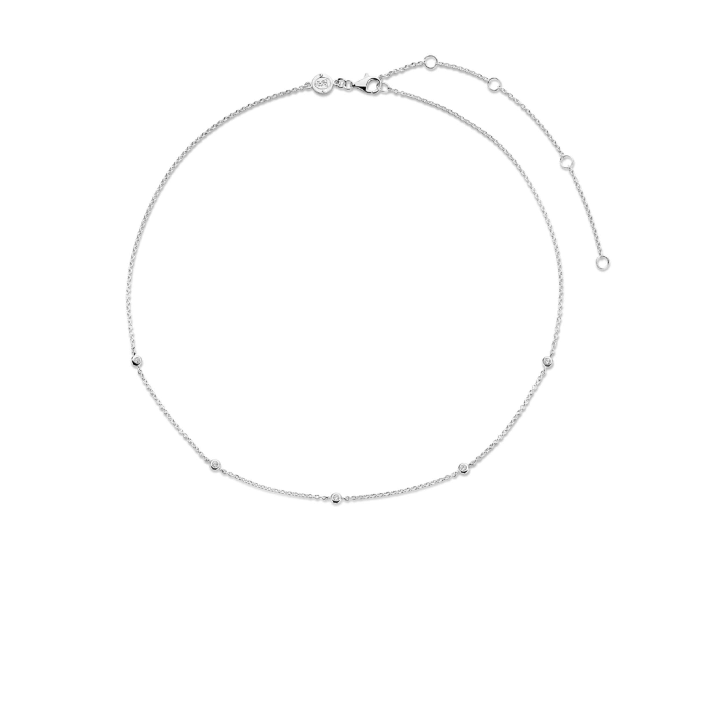 TI SENTO Zirconia Station Necklace