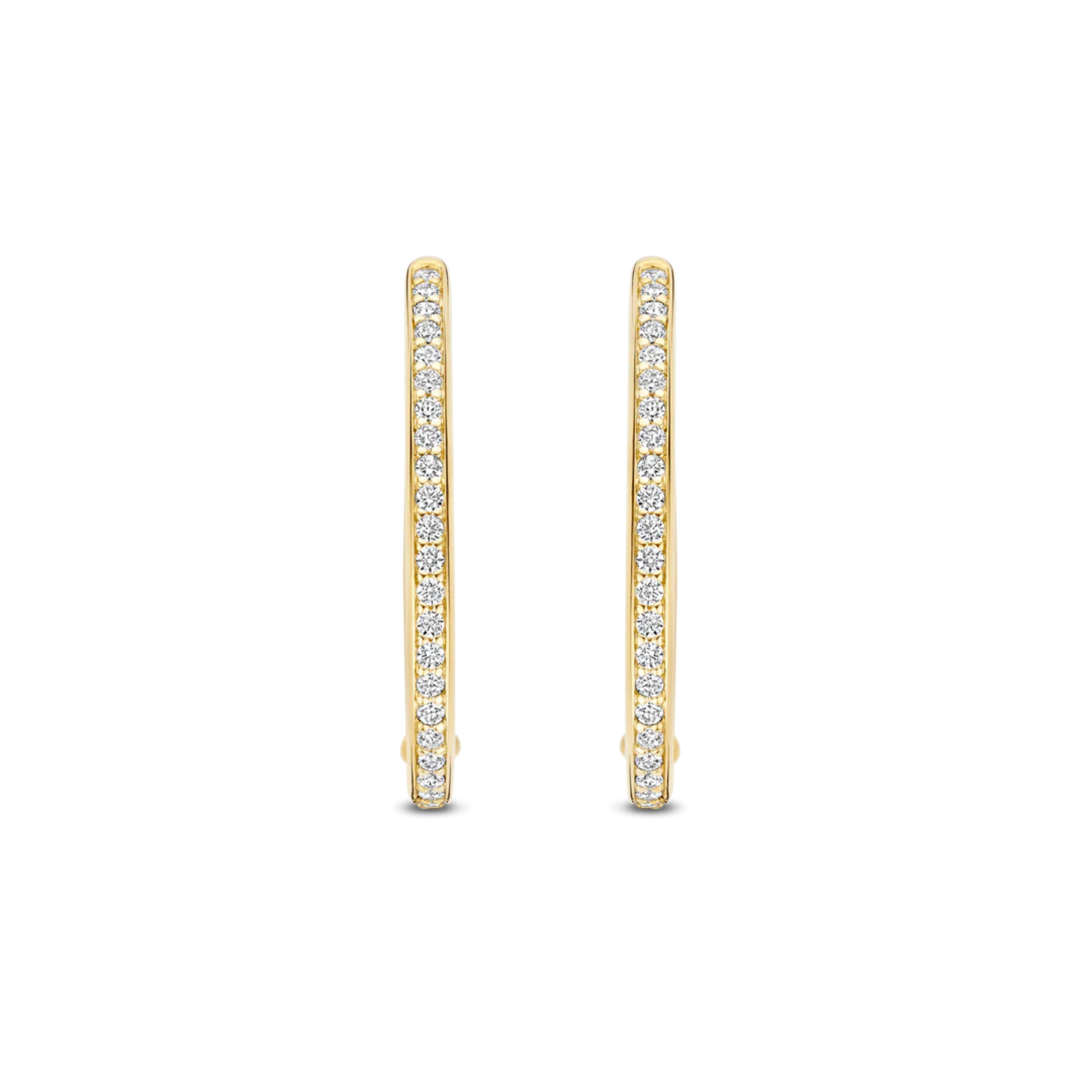 TI SENTO Tennis Zirconia Hoops