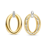 TI SENTO Classic Soft Oval Zirconia Earrings