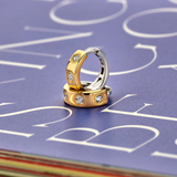 TI SENTO Classic Zirconia Hoops