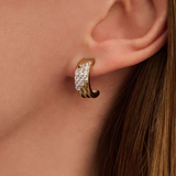 TI SENTO Stardust Zirconia Layered Earrings