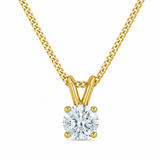 10K Yellow Gold .50CTW Lab Grown Diamond Solitaire Pendant