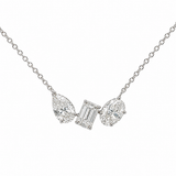 10K White Gold .75ctw Lab Diamond Necklace