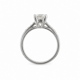 14K White Gold 1.25CTW Canadian Diamond Solitaire With Sides