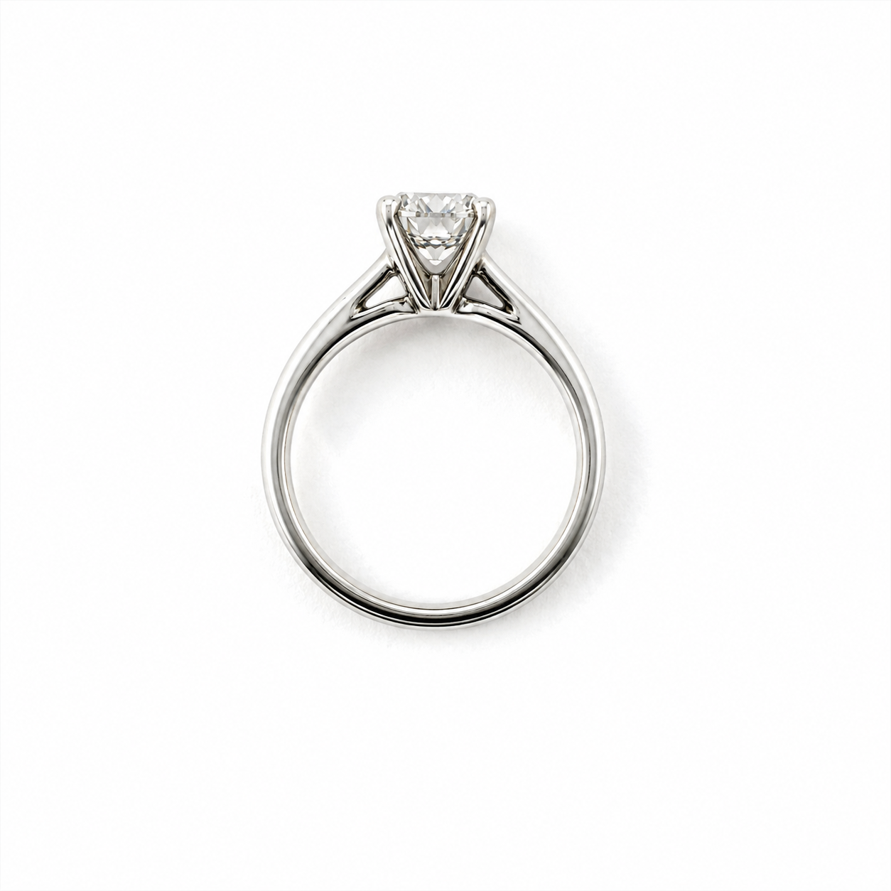 14K White Gold 2.01CT Round Brilliant Canadian Diamond Solitaire
