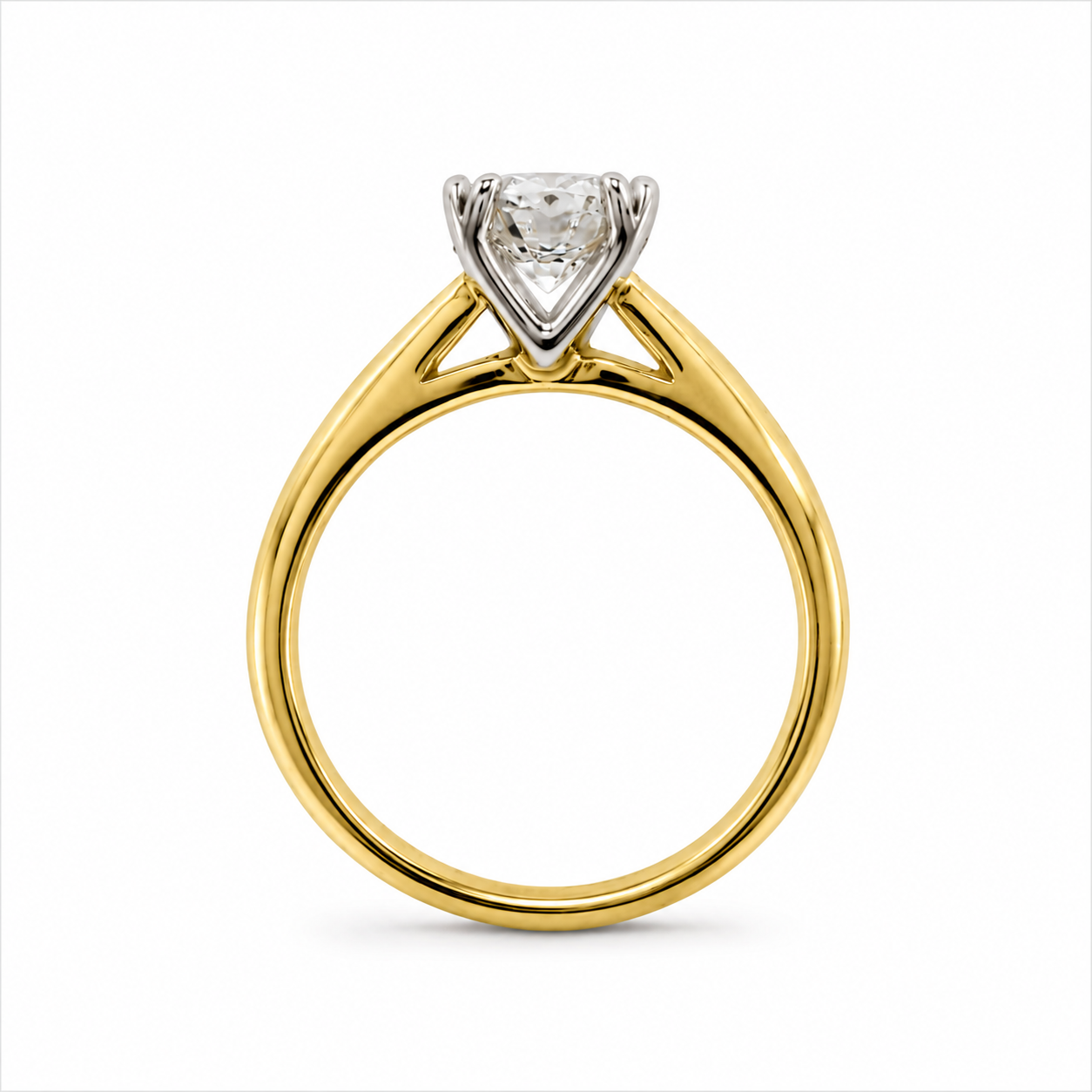 14K Yellow Gold 1.43CT Round Brilliant Diamond Solitaire