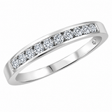 10K White Gold .50ctw Channel Set Diamond Band