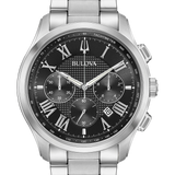 Bulova Wilton Black Face Chronograph Watch