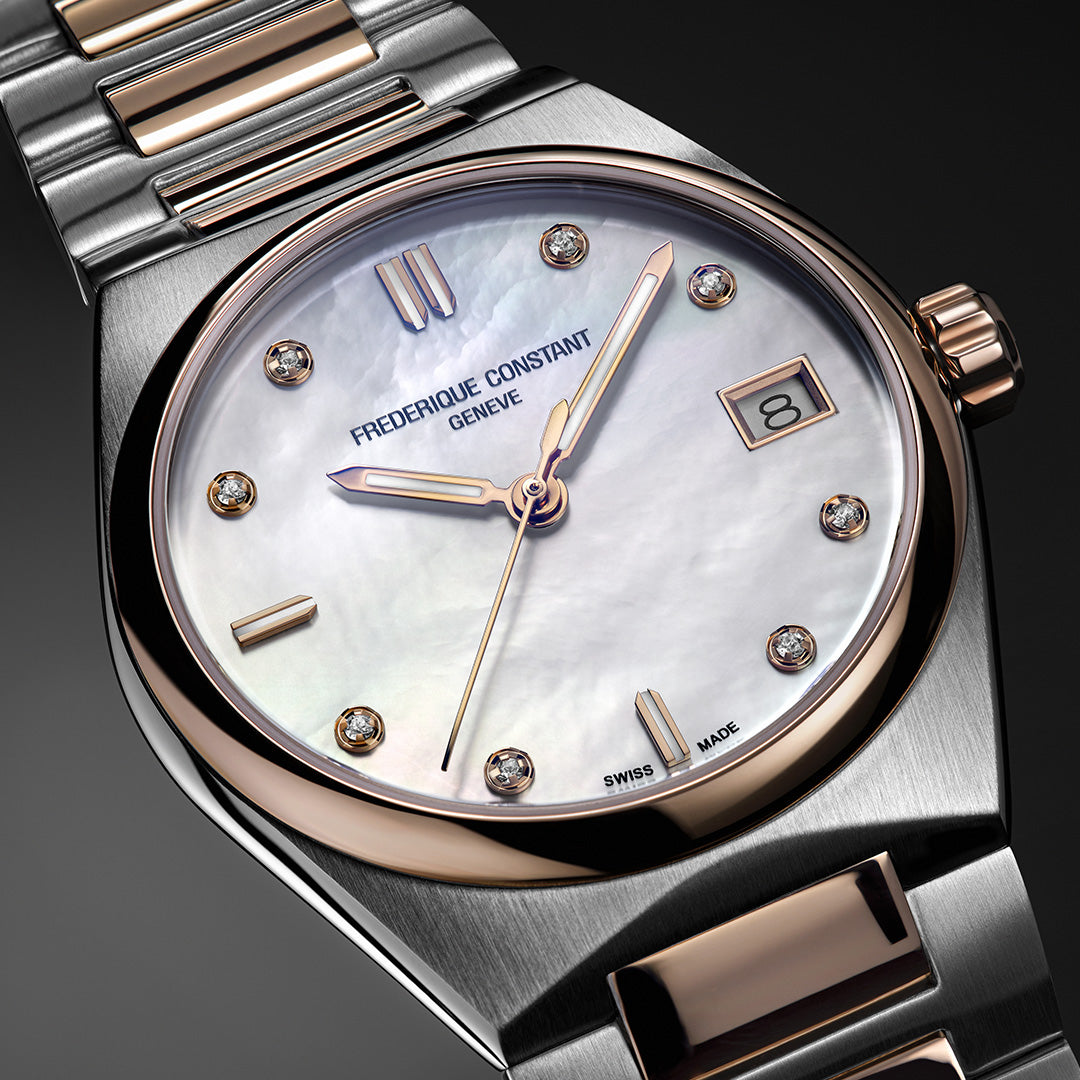 Frederique Constant Highlife Quartz Watch w Mother of Pearl Dial