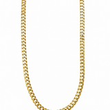 10K Yellow Gold 24" Flat Curb Chain