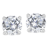Sterling Silver .50ctw Lab Grown Diamond Studs
