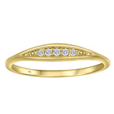 10K Yellow Gold .05CTW Lab Grown Diamond Ring