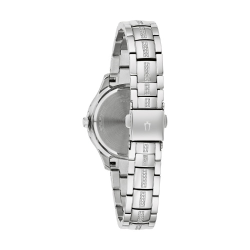 Bulova Phantom Crystal Watch with Mother of Pearl Dial