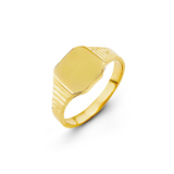 10K Yellow Gold Baby Signet Ring RS1.5