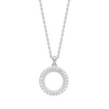 Joanli Nor Rhodium Paula Circle Necklace