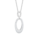 Joanli Nor Rhodium Paris Oval Necklace