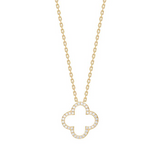 Joanli Nor Gold Tone Four Leaf Clover Necklace