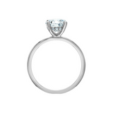 14K White Gold 1.70ctw Round Brilliant Lab Grown Diamond Ring with Hidden Halo