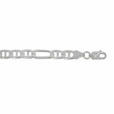 Sterling Silver 20", 4.5mm Figarucci Chain