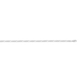 10K White Gold 20" Figaro Chain