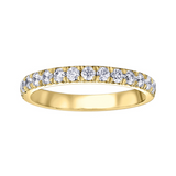 14k Yellow Gold 1.00ctw Diamond Pave Band