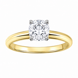 18K Yellow & White Gold 1.51CT Canadian Diamond Solitaire Ring
