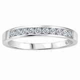 14K White Gold .25ctw Channel Set Diamond Band