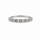 14K White Gold .50CTW Round Brilliant Diamond Band