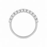 14K White Gold .50CTW Round Brilliant Diamond Band