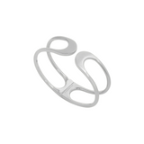 Dean Davidson Rhodium Plated Crosby Midi Cuff