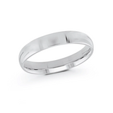 10K White Gold 4mm Size 7 Classic Wedding Band