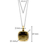 TI SENTO Green Gemstone Pendant on a Chain
