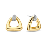 TI SENTO Bold Triangle & Cubic Zirconia Studs