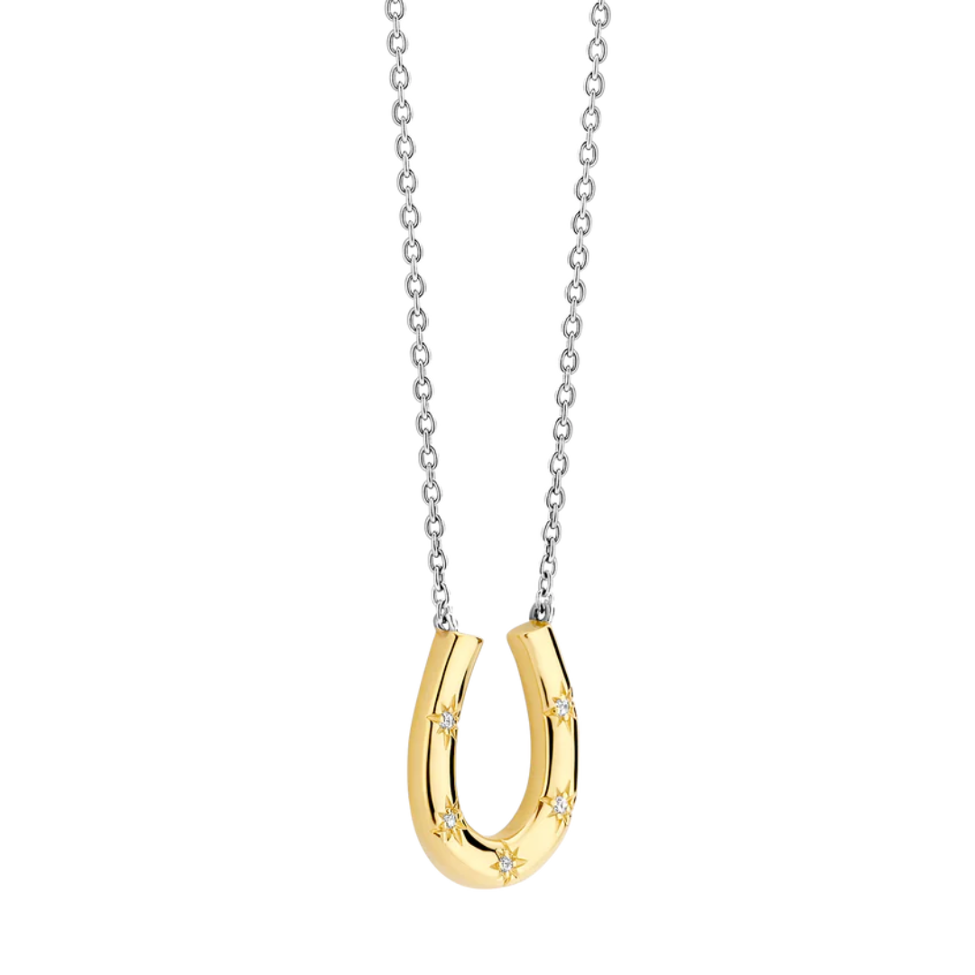 TI SENTO Horseshoe & Cubic Zirconia Horseshoe Necklace