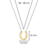 TI SENTO Horseshoe & Cubic Zirconia Horseshoe Necklace