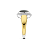 TI SENTO Gemstone Ring w Cubic Zirconia Halo