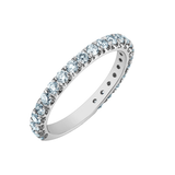 14K White Gold .75ctw Lab Grown Diamond Band