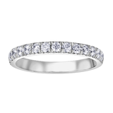 14K White Gold .50ctw Pave Diamond Band