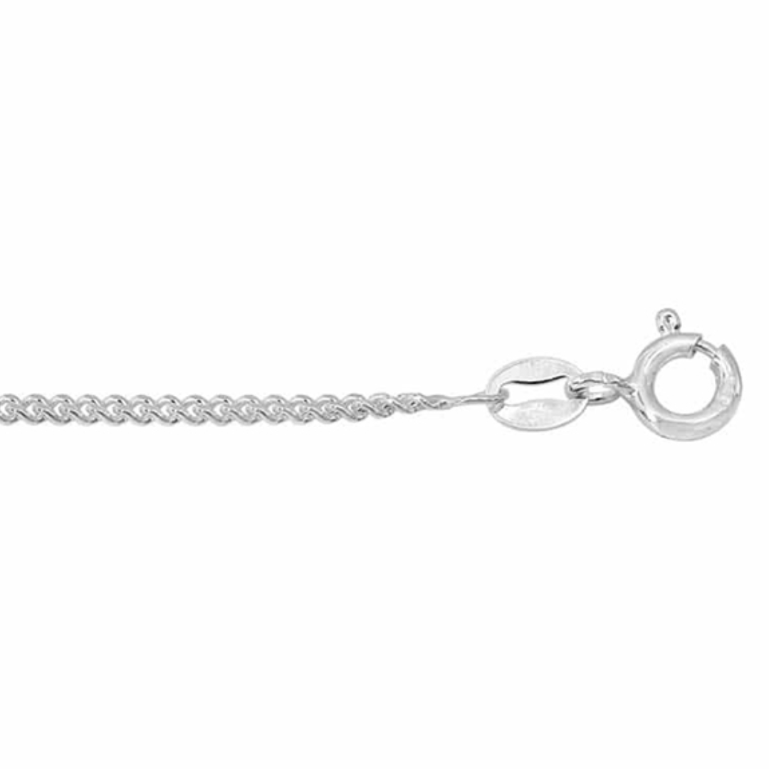 Sterling Silver 16" 1.5mm Curb Chain