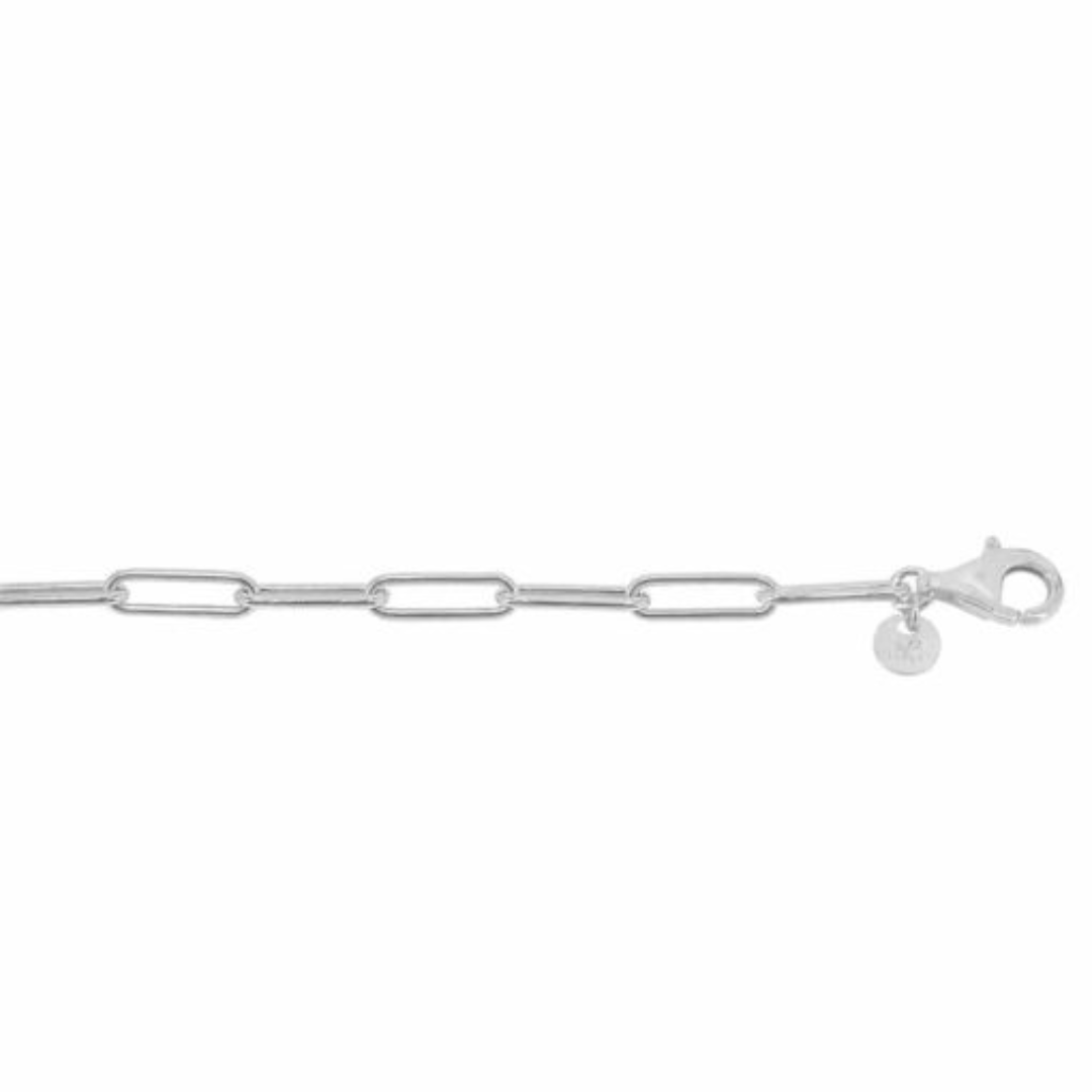 Sterling Silver 16" 3.2mm Paperclip Link Chain