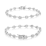 14K White Gold 1.70ctw Diamond Bracelet