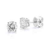 14K White Gold .11ctw Diamond Studs