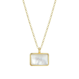Elle "Vera" Gold Plated Mother Of Pearl Necklace